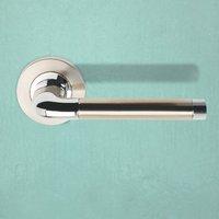 snppc argo lever on round rose screw rose handle