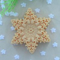 snowflakes shape soap mold fondant cake chocolate silicone mold decora ...