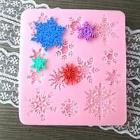 snowflake shaped bake fandant mold l95cmw88cmh1cm sm 268