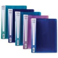 Snopake 12219 A4 Electra Display Books with 24 Pockets - Assorted Colours (Pack of 10)