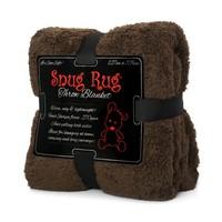 Snug Rug Special Edition Luxury Sherpa Fleece Snug Rug Throw Blanket, Chocolate Brown, 127 x 178cm (50\