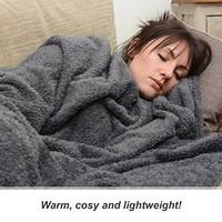 Snug Rug Special Edition Luxury Sherpa Fleece Snug Rug Throw Blanket, Slate Grey, 127 x 178cm (50\
