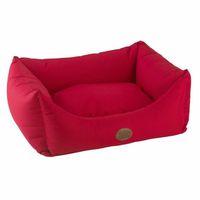Snug and Cosy Waterproof Pescara Rectangle Dog Bed 76cm Guards Red