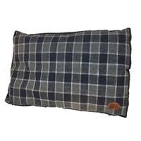 Snug and Cosy Rectangular Cushion Medium Grey Checker