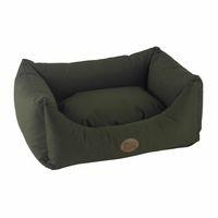 Snug and Cosy Waterproof Pescara Rectangle Dog Bed 107cm Forest Green