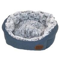 Snug and Cosy Popcorn Oval Bed 36 Inch Teal