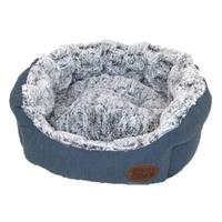Snug and Cosy Popcorn Oval Bed 21 Inch Teal