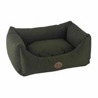 Snug and Cosy Waterproof Pescara Rectangle Dog Bed 64cm Forest Green
