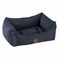 Snug and Cosy Wester Quilted Rectangle Dog Bed Navy 91cm