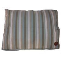 Snug and Cosy Rectangular Cushion Medium Light Blue Stripe