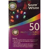 Snow White 50 LED Lights Multi-coloured