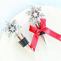 Snowflake Bottle Stopper in Shimmering Gift Box 11 x 4.8 x 3 cm/box Beter Gifts Recipient Gifts