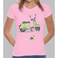 snail and scooter girl t-shirt