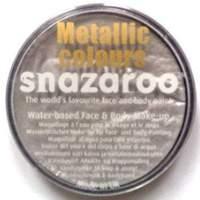 snazaroo metallic face paint silver 75ml