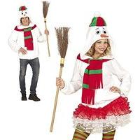 snowman hoodie womens costume christmas fancy dress lxl