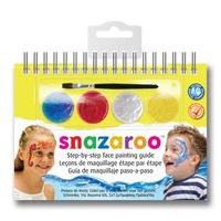 Snazaroo Face Paint A6 Booklet With 2-step Guide, Sea Wonders - Unisex