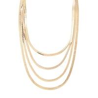 snake chain layer necklace