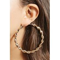 snake chain hoop earrings