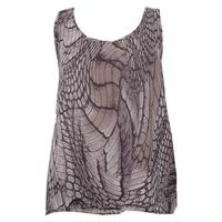 Snake Print Drape Top