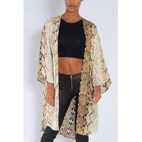 Snakeskin Printed Duster Kimono