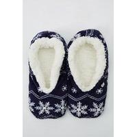 Snow Flake Printed Sock Slippers