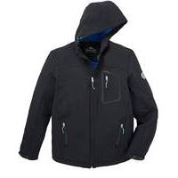 snowdonia black soft shell jacket