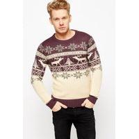 snow flake christmas jumper