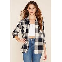 Snap-Button Check Shirt