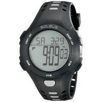 Soleus Contender Water Resistant Running/Training Fitness Watch - Black/Grey