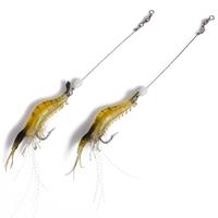 soft bait biomimetic fishing lure bionic shrimp lure bait with luminou ...