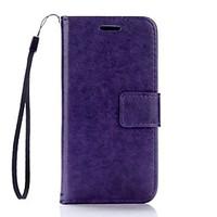 Solid Color Leather Wallet for Samsung Galaxy A3(2016) A5(2016)