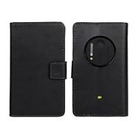 solid color pu leather full body case with card slot for nokia lumia 1 ...