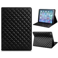 Soft Grid Pattern Protective PU and TPU Leather Case Cover Stand for iPad Air (Assorted Colors)
