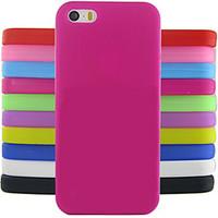 Solid Color Jelly Silicone Case Design Pattern For iPhone 5C (Assorted Colors)