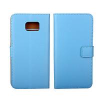 Solid color Stylish Genuine Leather Flip Cover Wallet Card Slot Case with Stand for Samsung GALAXY S6 Edge plus S5 S4 S3