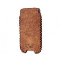 SOX Western Genuine Leather Hand Made Mobile Phone Pouch for iPhone/Samsung and more, Large, Desert (SOX KSWES 03 L)