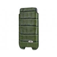 SOX Coccodrillo Genuine Leather Premium Mobile Phone Pouch for iPhone/Samsung and more, Large, Green (SOX KCOC 02 L)