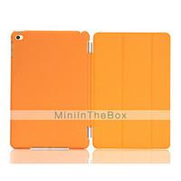 Solid Color Auto Sleep/Wake Up PU Folding Case Cover for iPad mini 4 (Assorted Colors)