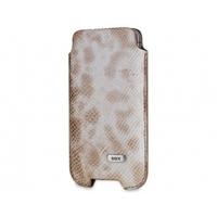 SOX Serpente Genuine Leather Premium Mobile Phone Pouch for iPhone/Samsung and more, Large, Sand (SOX KSE 02 L)