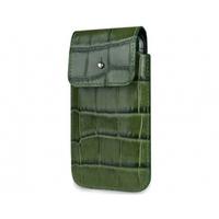 SOX Coccodrillo Genuine Leather Premium Mobile Phone Bag for iPhone/Samsung and more, Large, Green (SOX KCOCB 02 L)