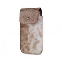 SOX Serpente Genuine Leather Premium Mobile Phone Bag for iPhone/Samsung and more, Large, Sand (SOX KSEB 02 L)