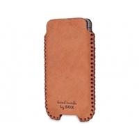 SOX Western Genuine Leather Hand Made Mobile Phone Pouch for iPhone/Samsung and more, Large, Brown (SOX KWES 02 L)