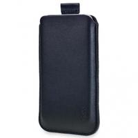 SOX Classic Leather Strap Black Mobile Phone Pouch for iPhone/Samsung and more