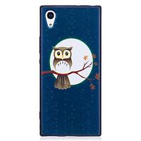 Sony Xperia XA1 XZ Case Cover Owl Pattern Painted Embossed Feel TPU Soft Case Phone Case
