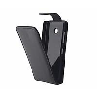 Solid Color Pattern Open Up and Down PU Leather Full Body Case for Nokia Lumia 630