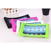 Solid Color Silicone Case with Stand for iPad2/3/4