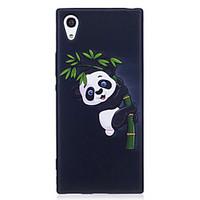 Sony Xperia XA1 XZ Case Cover Panda Pattern Painted Embossed Feel TPU Soft Case Phone Case