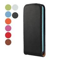 Solid Color Open Up and Down PU Leather Full Body Case for iPhone 5C (Assorted Colors)