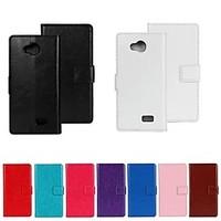 Solid Color PU Leather Full Body Protective Case for LG F60 (Assorted Colors)