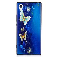 sony xperia xa1 xz case cover butterfly pattern painted embossed feel  ...